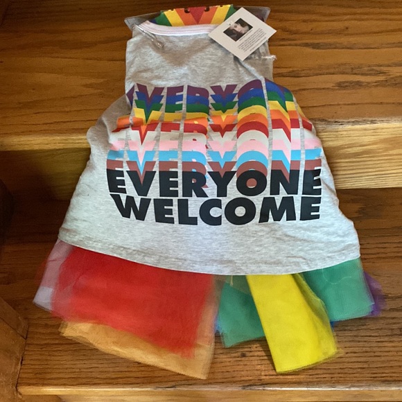 Pride Pet Costume-NWT-Size Large Tee & Tutu Dogs/Cats-LGBTQ+ - Picture 2 of 7